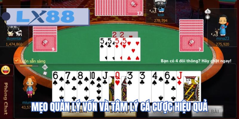 Mẹo quản lý vốn và tâm lý cá cược hiệu quả